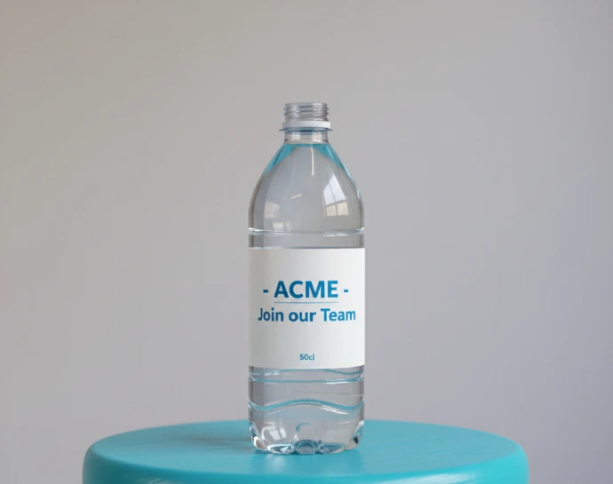 Employer branding op flesjes water